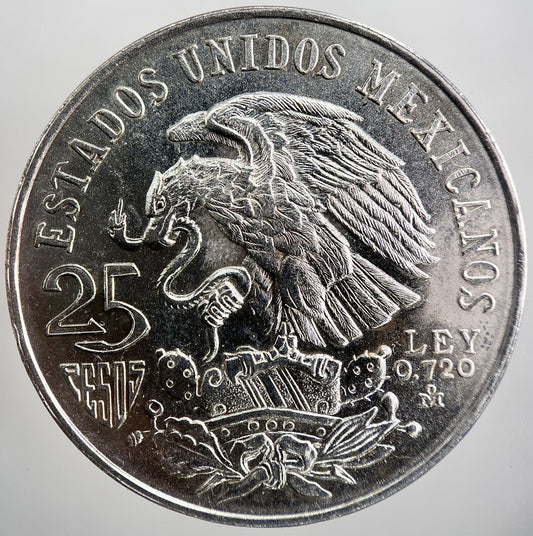 1968 Mexico 25 Pesos Silver Coin | Very High Grade | a3609