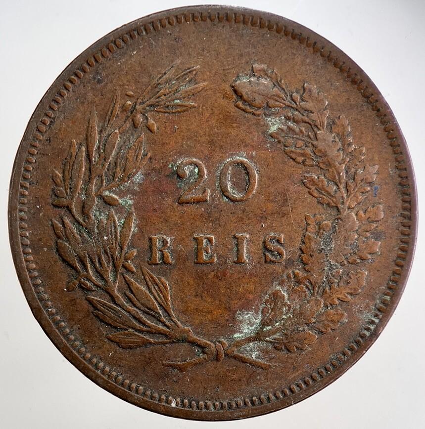 1891 Portugal 20 Reis Coin | Fine Collectable Grade | a5068