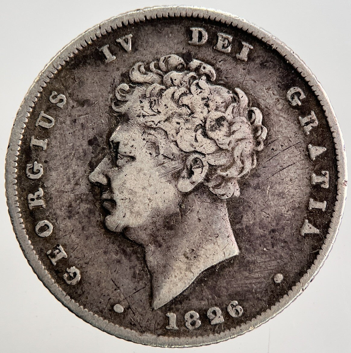1826 George IV Shilling Silver Coin | Fine Collectable Grade | a2586