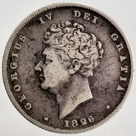 1826 George IV Shilling Silver Coin | Fine Collectable Grade | a2586