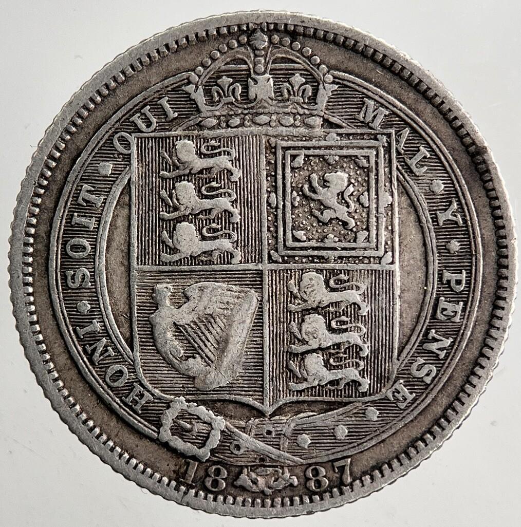 1887 Victoria Sixpence Silver Coin | Fine Collectable Grade | a5492