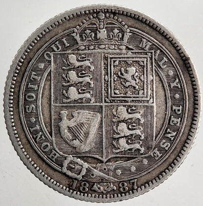 1887 Victoria Sixpence Silver Coin | Fine Collectable Grade | a5492