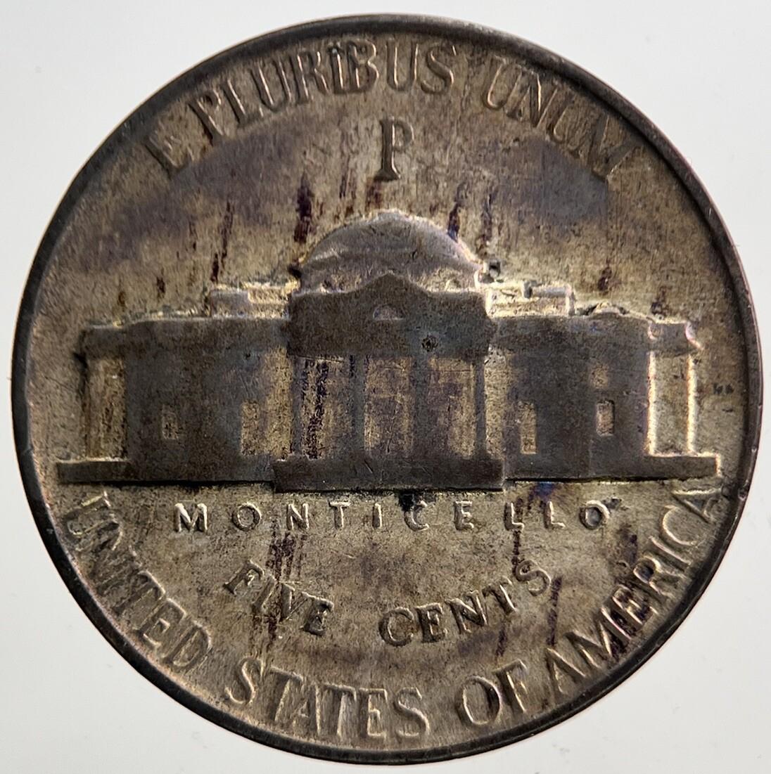 1945-P US USA War Nickel Silver Coin | Collectable Grade | a5378