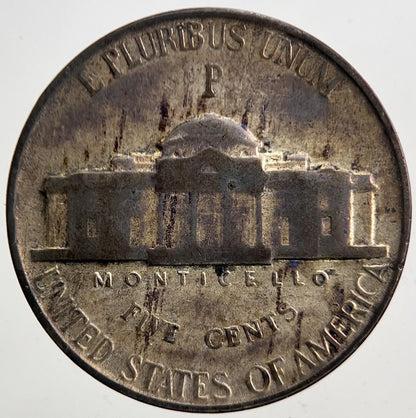 1945-P US USA War Nickel Silver Coin | Collectable Grade | a5378