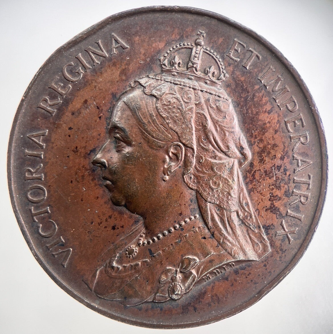 1897 Queen Victoria Commemorative Medal Coin | Very High Grade | a3332