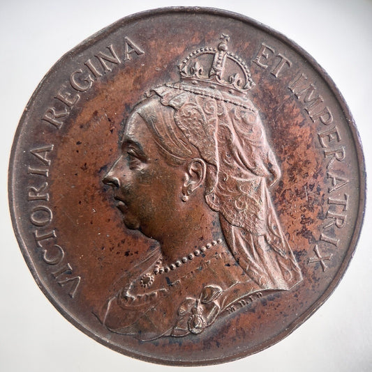 1897 Queen Victoria Commemorative Medal Coin | Very High Grade | a3332