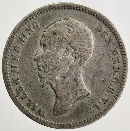 1848 Netherlands 25 Cents Silver Coin | Collectable Grade | a5432