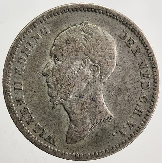 1848 Netherlands 25 Cents Silver Coin | Collectable Grade | a5432