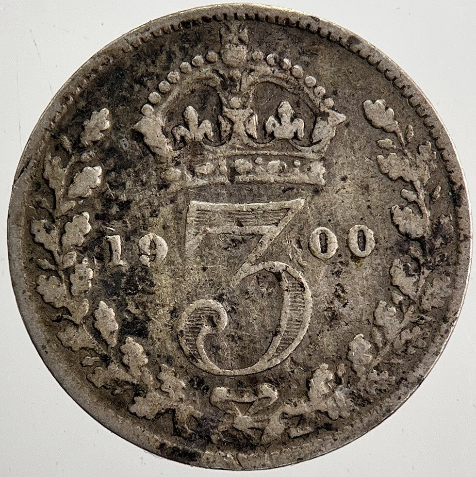 1900 Victoria Threepence Silver Coin | Collectable Grade | a5076