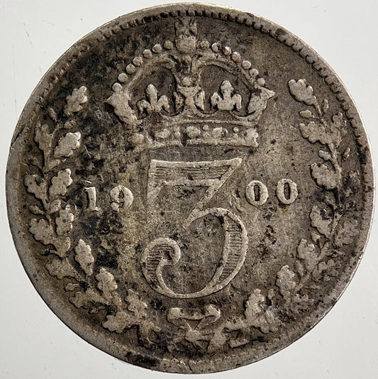 1900 Victoria Threepence Silver Coin | Collectable Grade | a5076