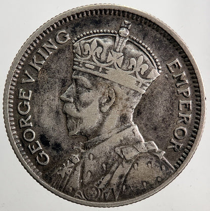 1934 New Zealand Sixpence Silver Coin | Fine Collectable Grade |  a5429
