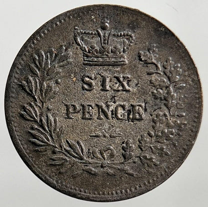 19th Century Victoria Six-Pence Toy Money Coin Token | Very High Grade | a2233