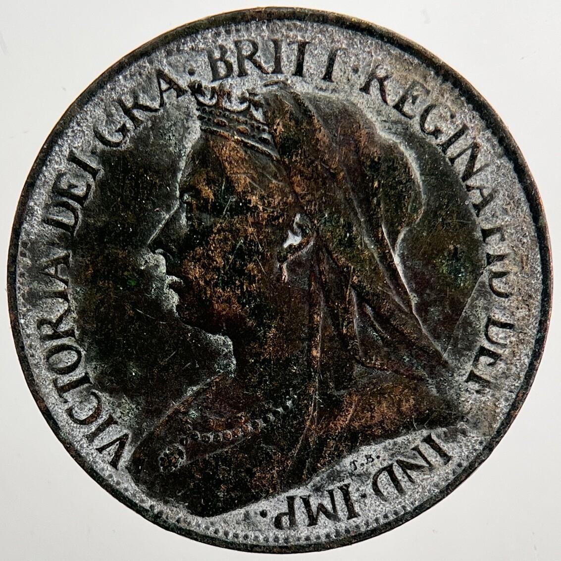 1899 Victoria Farthing Coin | Very High Grade | a5031