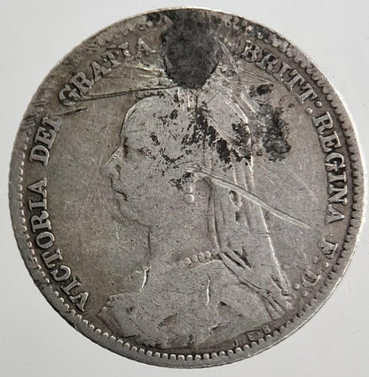 1891 Victoria Sixpence Silver Coin | Fair Grade | a5355