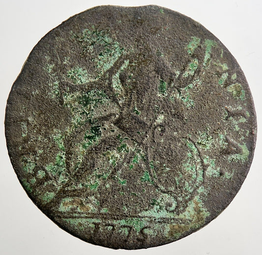 1775 George 3rd III Half-Penny British Coin | Collectable Grade | a5043