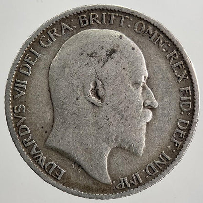 1907 Edward VII Sixpence Silver Coin | Fine Collectable Grade | a5012