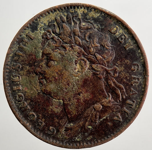 1823 George IV Farthing Coin | Fine Collectable Grade | a5022