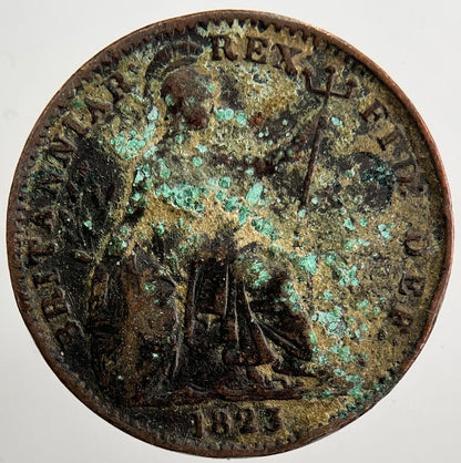 1823 George IV Farthing Coin | Fine Collectable Grade | a5022