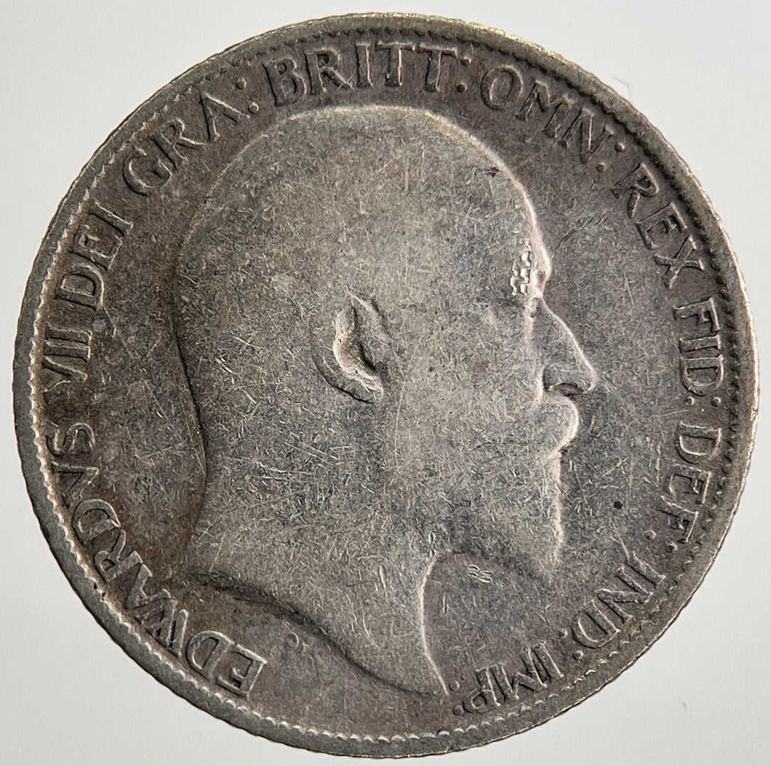 1910 Edward VII Sixpence Silver Coin | Collectable Grade | a5014