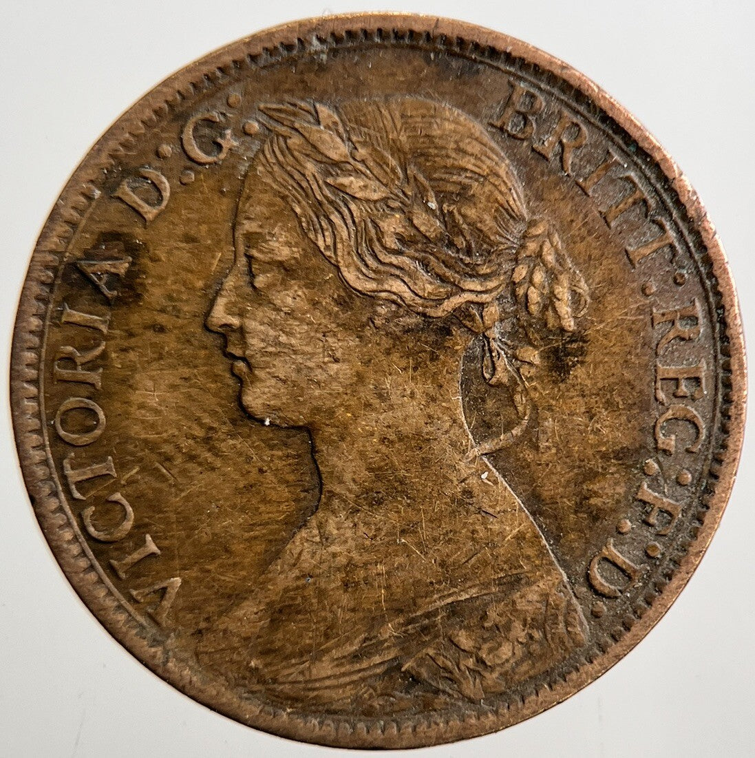 1860 Victoria Farthing Coin | Fine Collectable Grade | a3684