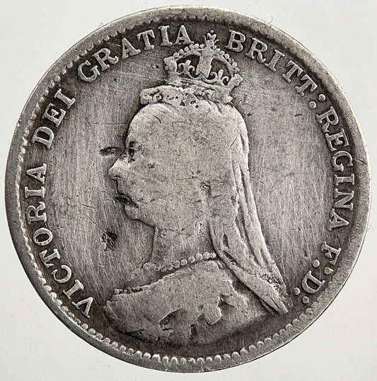 1889 Victoria Threepence Silver Coin | Collectable Grade | a5075