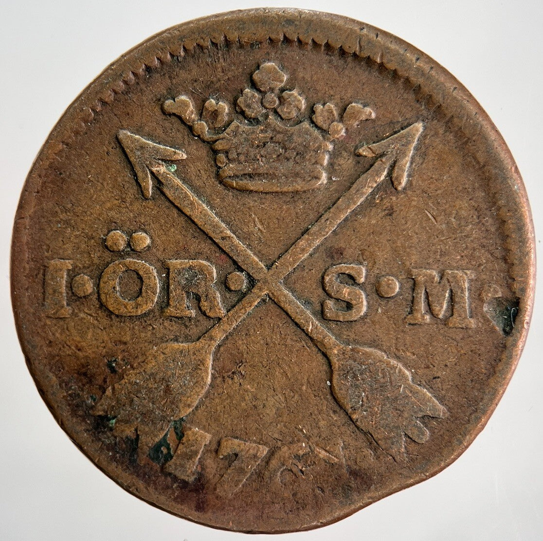 1764 Sweden One 1 Ore Coin | Collectable Grade | a2212