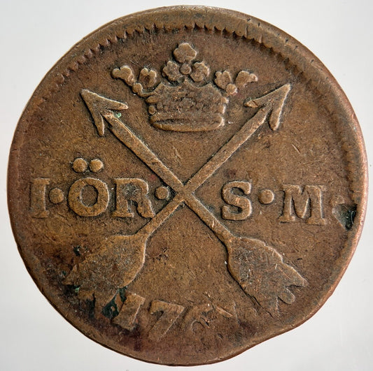 1764 Sweden One 1 Ore Coin | Collectable Grade | a2212