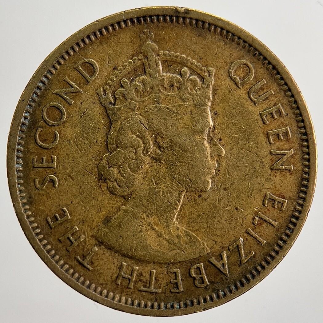 1964 Hong Kong 10 Ten Cents Coin | Very High Grade | a5015