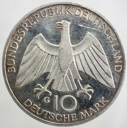 1972 Germany 10 Mark Silver Coin | Very High Grade | a5393