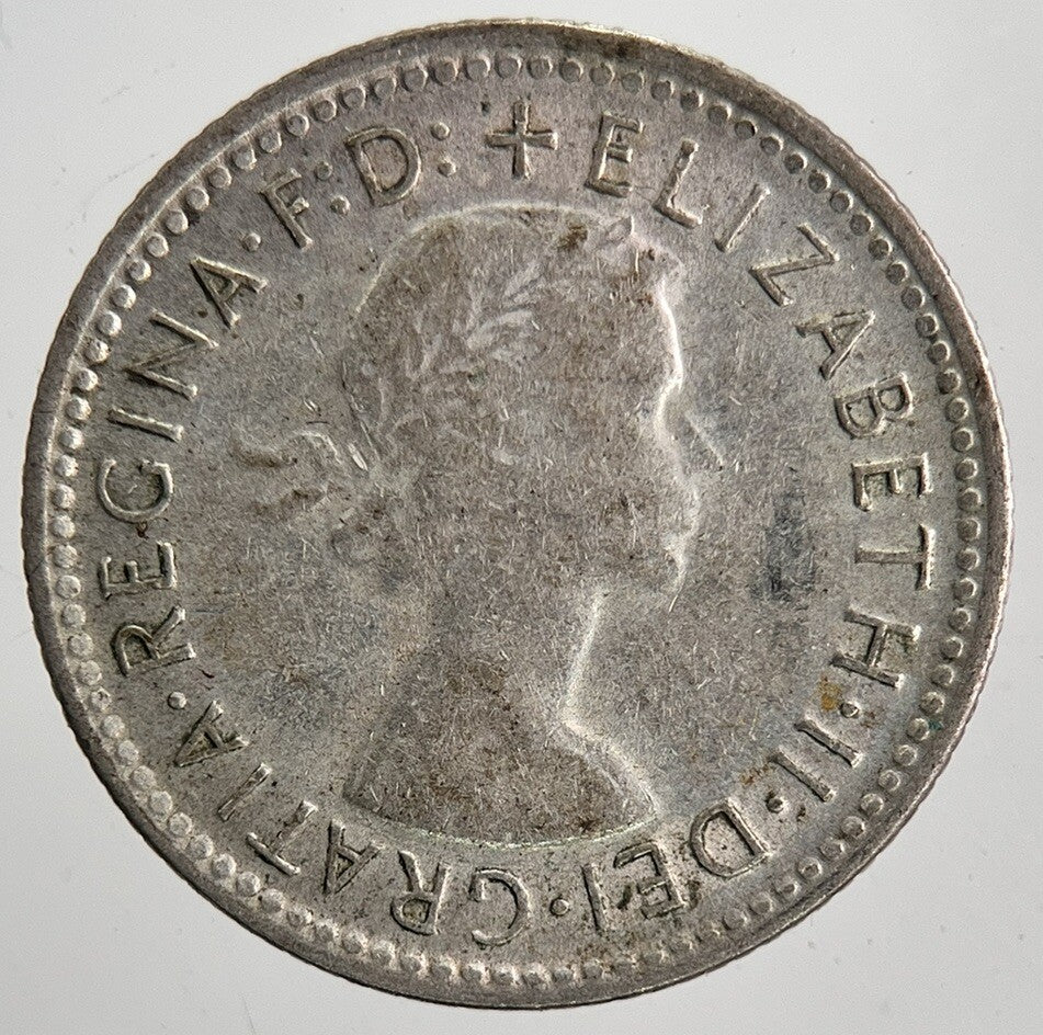 1958 Australia Sixpence Silver Coin | Fine Collectable Grade | a6444