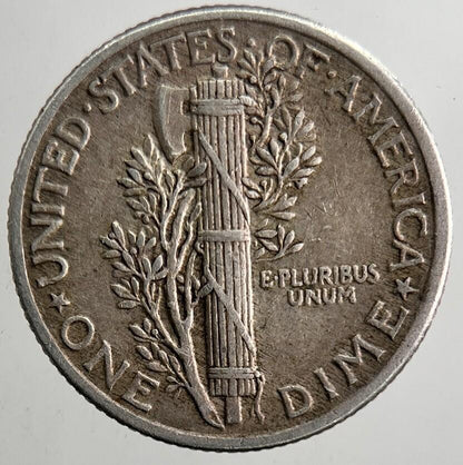 1937 US USA Mercury Dime Silver Coin | Fine Collectable Grade | a5503