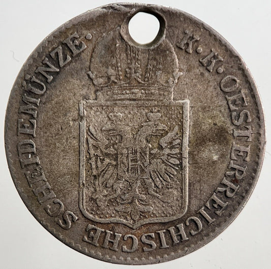 1849 Austria 6 Kreuzer Silver Coin | Collectable Grade | a5373