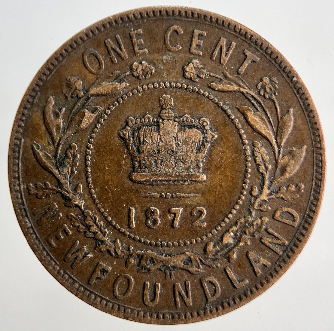 1872 Canada Nova Scotia One Cent Coin | Fine Collectable Grade | a1832