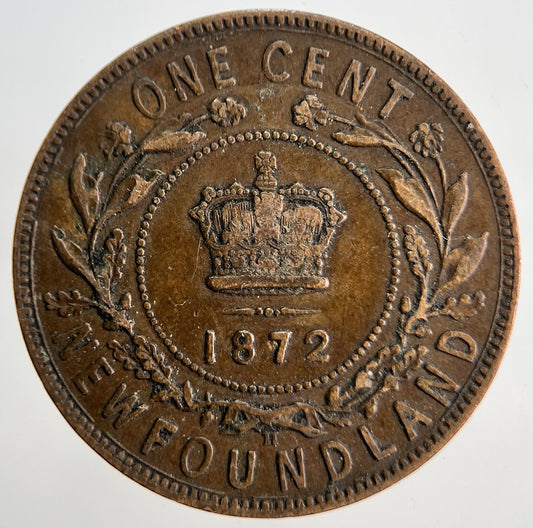 1872 Canada Nova Scotia One Cent Coin | Fine Collectable Grade | a1832