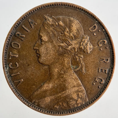1872 Canada Nova Scotia One Cent Coin | Fine Collectable Grade | a1832