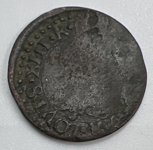 1638 France Louis XIII Double Tournois Coin | Fair Collectable Grade