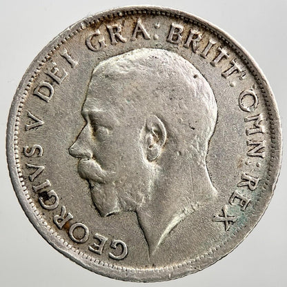 1918 George V Shilling British Silver Coin | Fine Collectable Grade | a2075