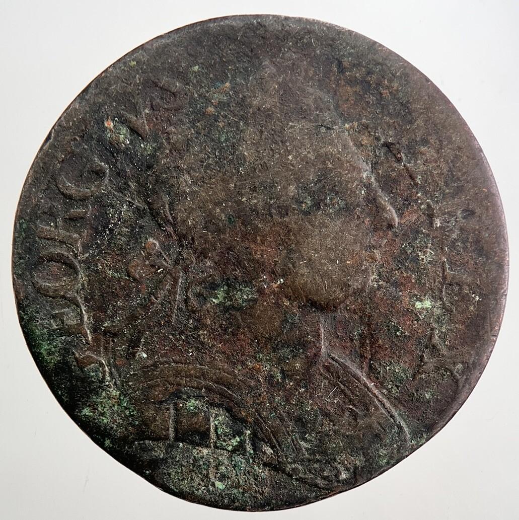 1771 George 3rd III Half-Penny British Coin | Fine Collectable Grade | a5039