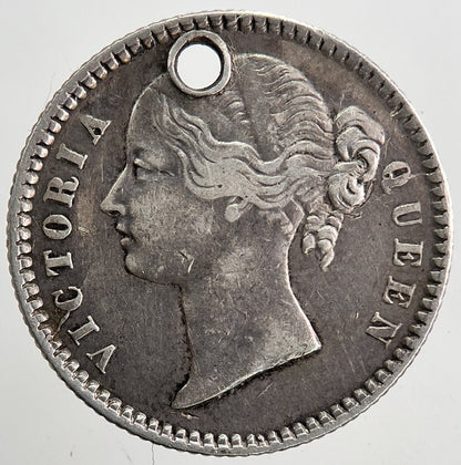 1840 India 1/4 Quarter Rupee Silver Coin | Very High Grade | a5424