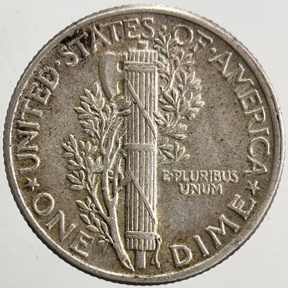 1944 US USA Mercury Dime Silver Coin | Fine Collectable Grade | a5340