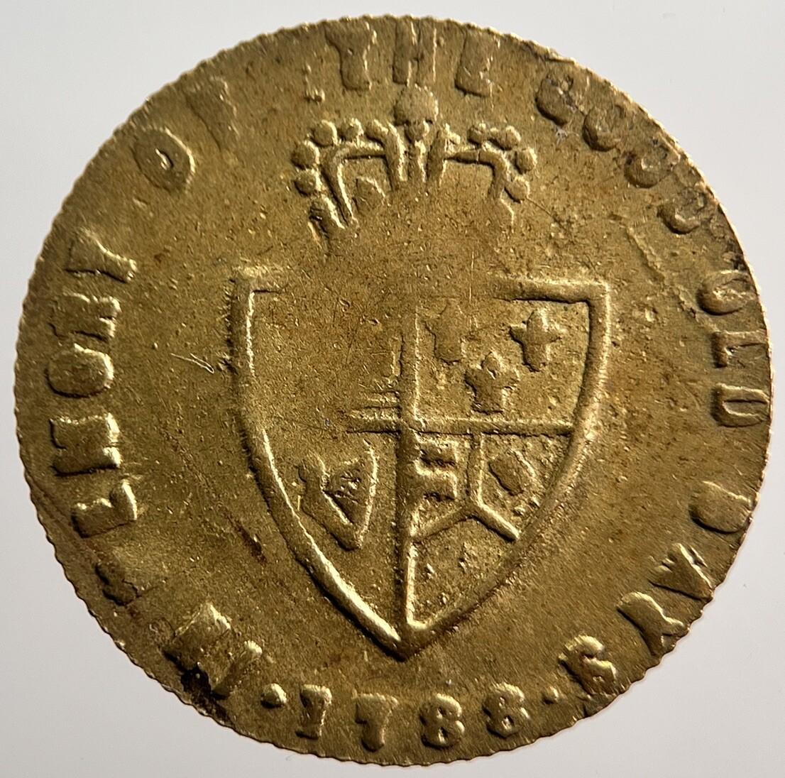 1788 George III British Good Old Days Gaming Token | Collectable Grade | a1118