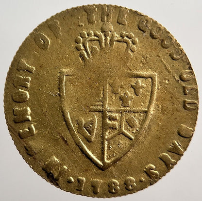 1788 George III British Good Old Days Gaming Token | Collectable Grade | a1118