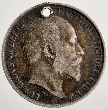 1907 Edward VII Sixpence Silver Coin | Collectable Grade | a5356