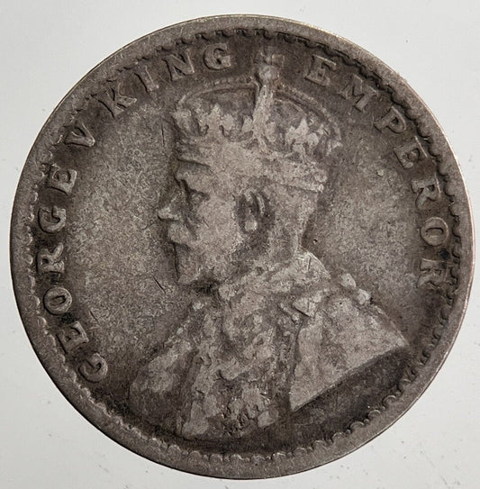 1917 India 2 Two Anna Silver Coin | Collectable Grade | a5430