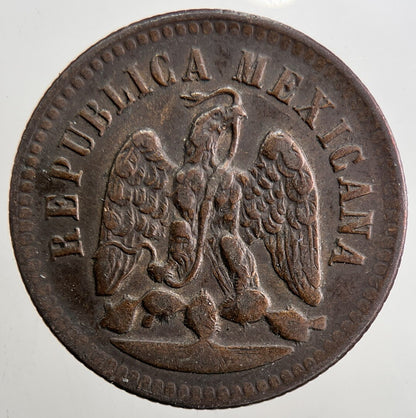 1890 Mexico Un Centavo Coin | Very High Grade | a5395