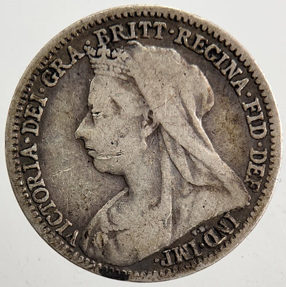 1900 Victoria Threepence Silver Coin | Collectable Grade | a5335