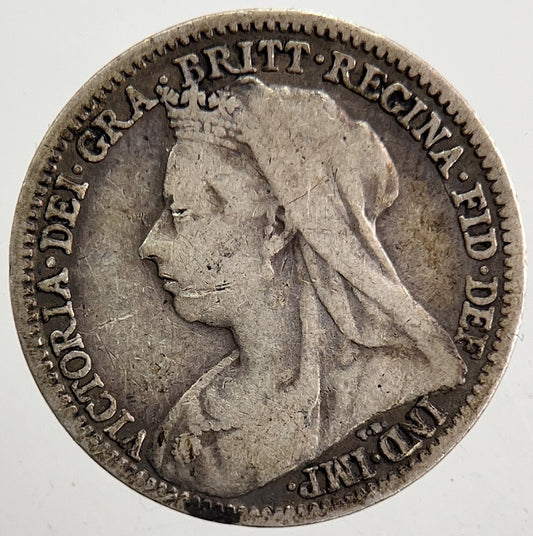 1900 Victoria Threepence Silver Coin | Collectable Grade | a5335
