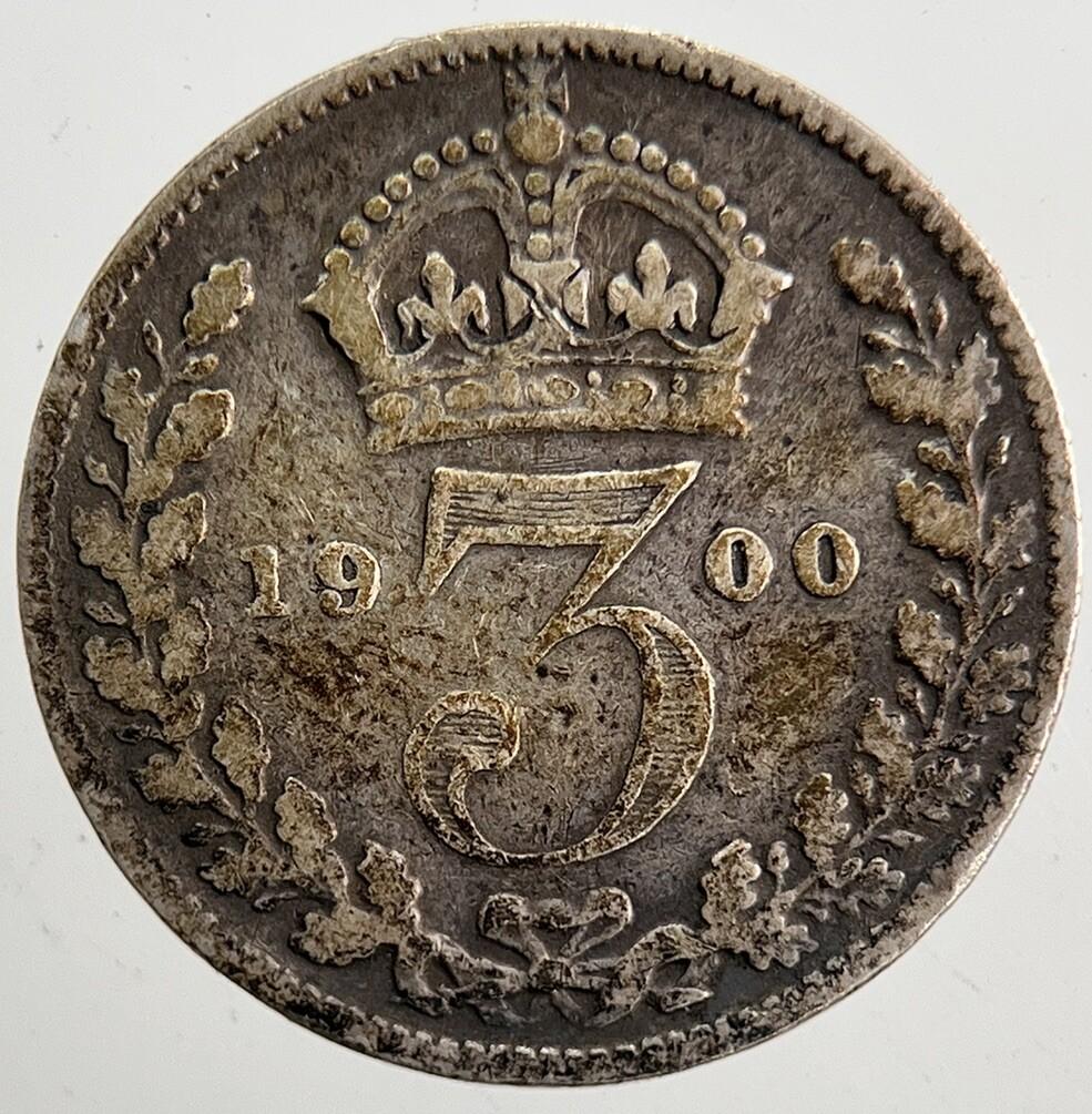 1900 Victoria Threepence Silver Coin | Collectable Grade | a5335