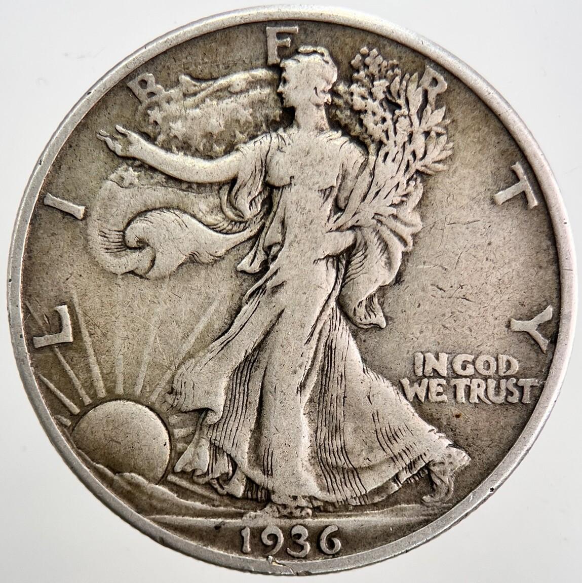 1936 US Liberty Half Dollar Silver Coin | Collectable Grade | a5327