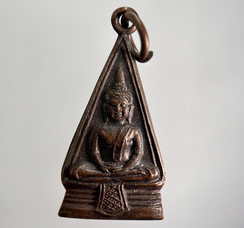 Thailand Thai Old Buddha Necklace Charm Amulet | Height 3cm | Collectable Grade